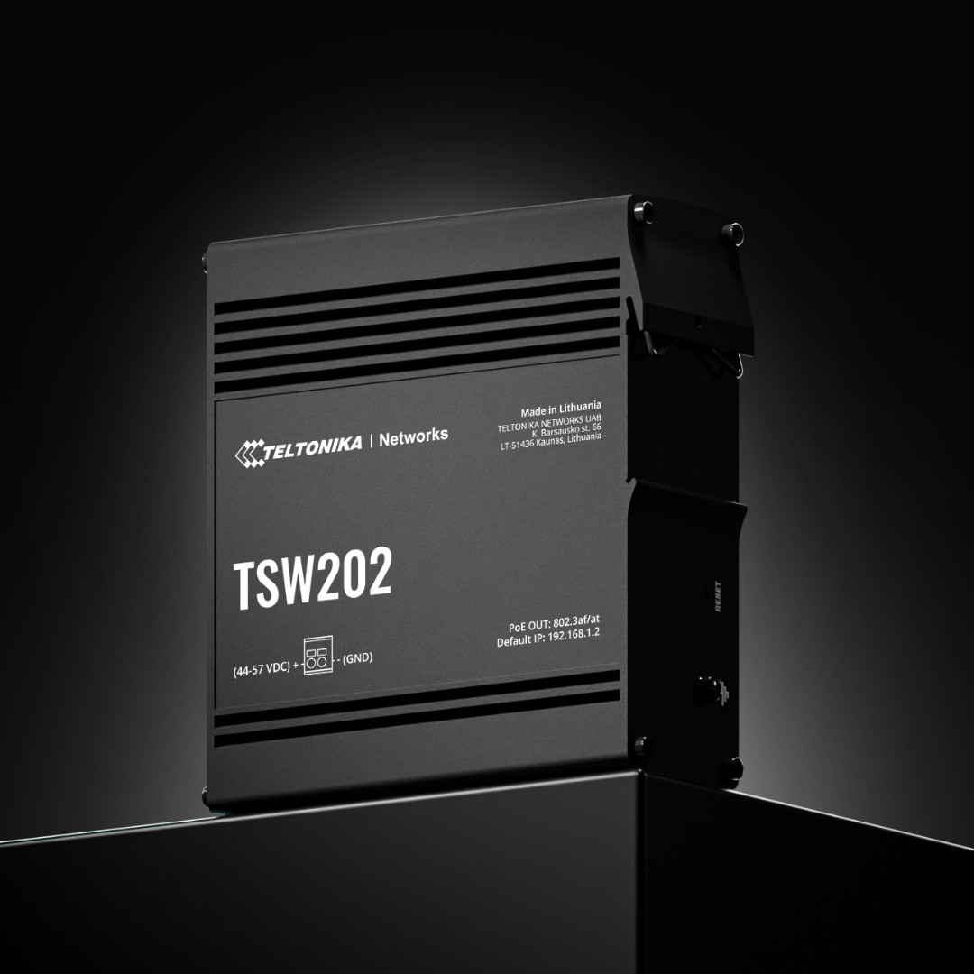 Teltonika TSW202 Model TSW202 Industrial Unmanaged POE+ Switch, 8X PoE ...