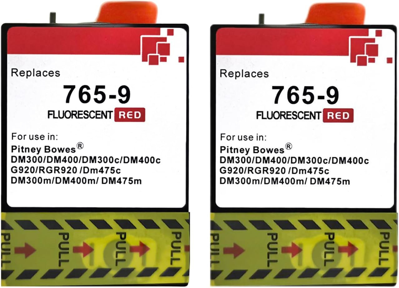 765-9 Red Ink Cartridge Compatible for Pitney Bowes 765-9 Postage Ink Cartridges