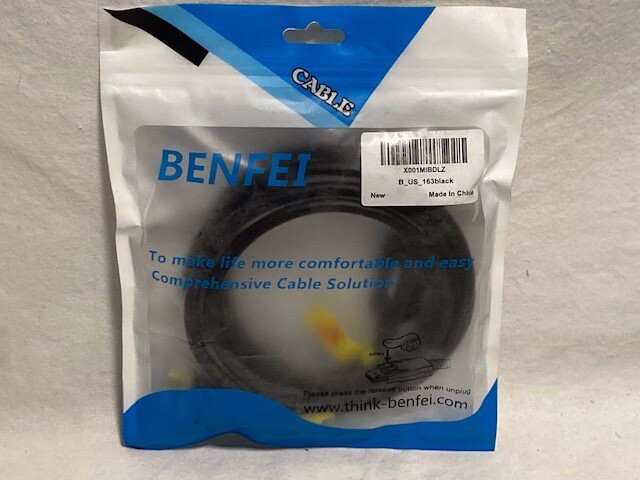 Benfei 6 Ft DisplayPort to DisplayPort Cable, Black - NEW - FAST 