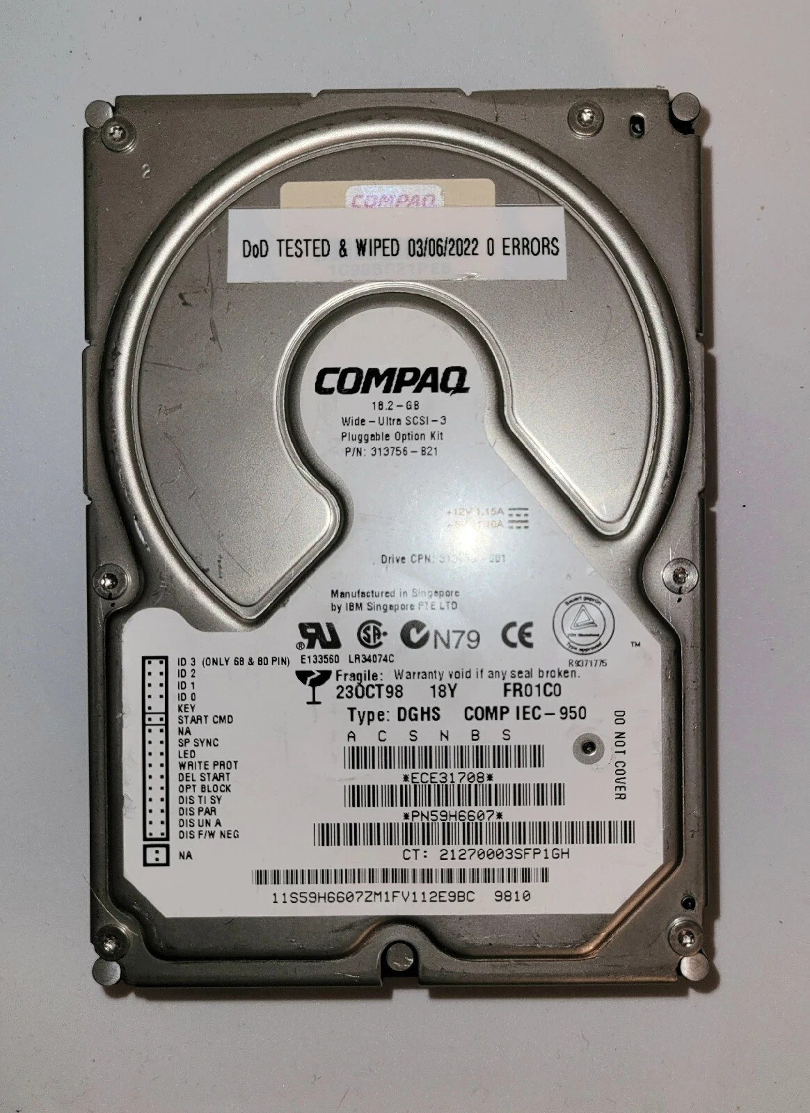 COMPAQ DELL IBM SEAGATE 🧨 Drives IDE & SCSI Workstation Server DOD WIPED/TESTED