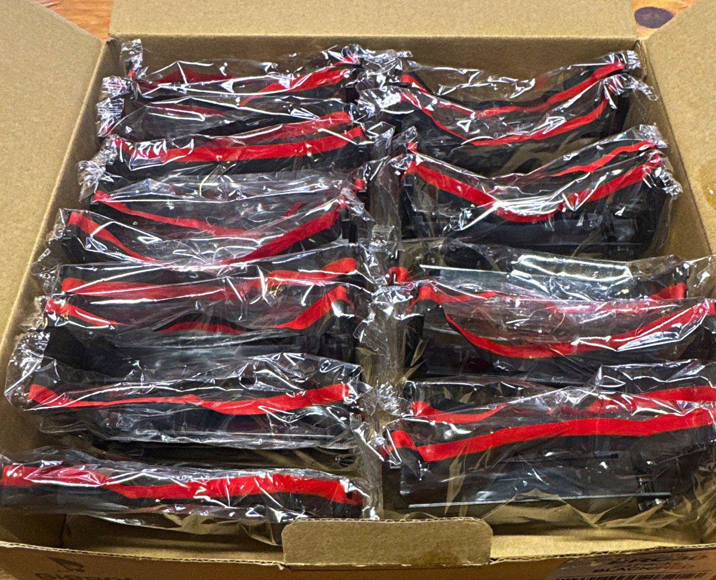 ERC30 Compatible Dot Matrix Printer Ribbon 18 Pack Black/Red for Epson