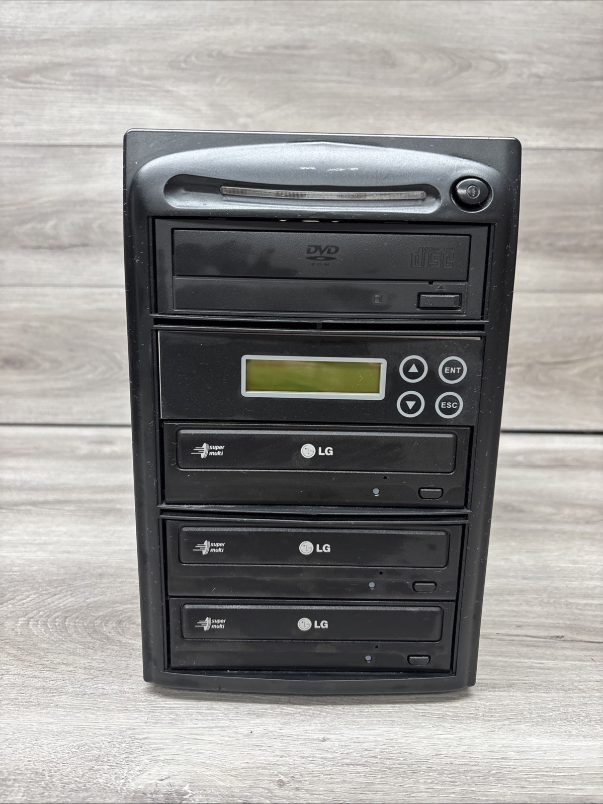 LG PRO Duplicator 1-3 Burner 24X SATA CD DVD Duplicator Tower UNTESTED PARTSONLY