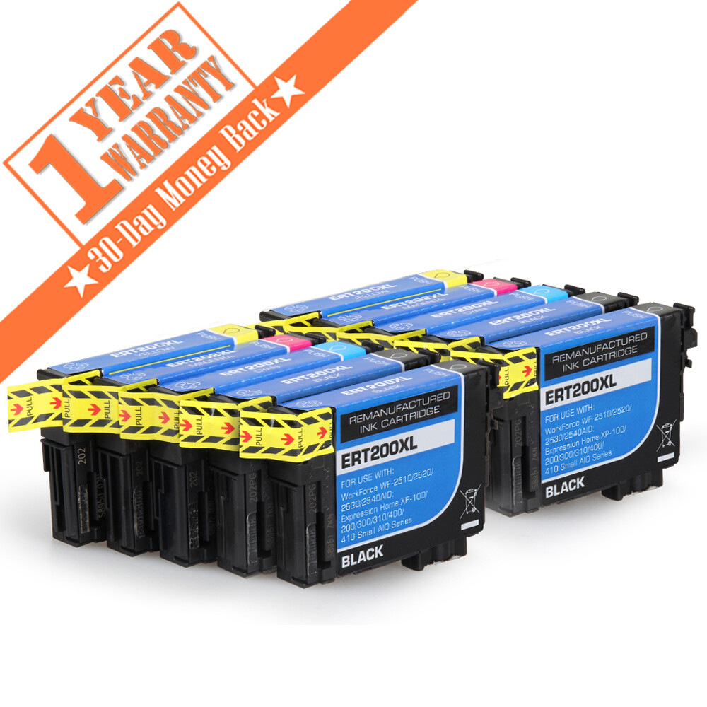 10PK T200XL 200 ink For Epson XP200 XP300 XP310 XP400 XP410 WF2520 WF2530 WF2540