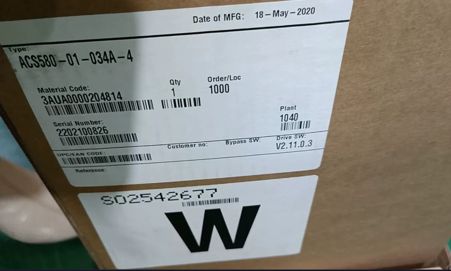 1PCS NEW ABB Inverter ACS580-01-034A-4 15KW Fast Free delivery