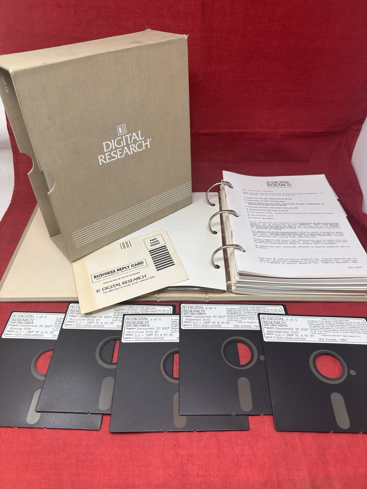 Digital Research Concurrent PC DOS 3.2 For The IBM PC & XT COMPLETE 5.25" Floppy