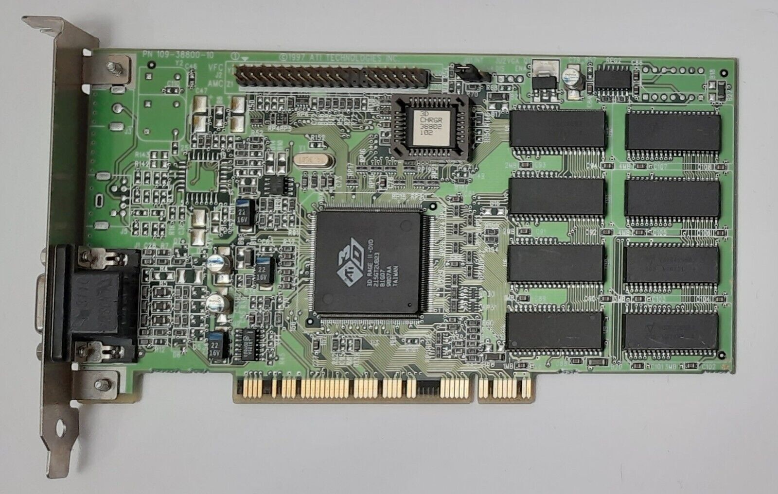 ATI 3D Charger PCI Graphics Card (Rage II + DVD, 4MB, Retro, 1997)