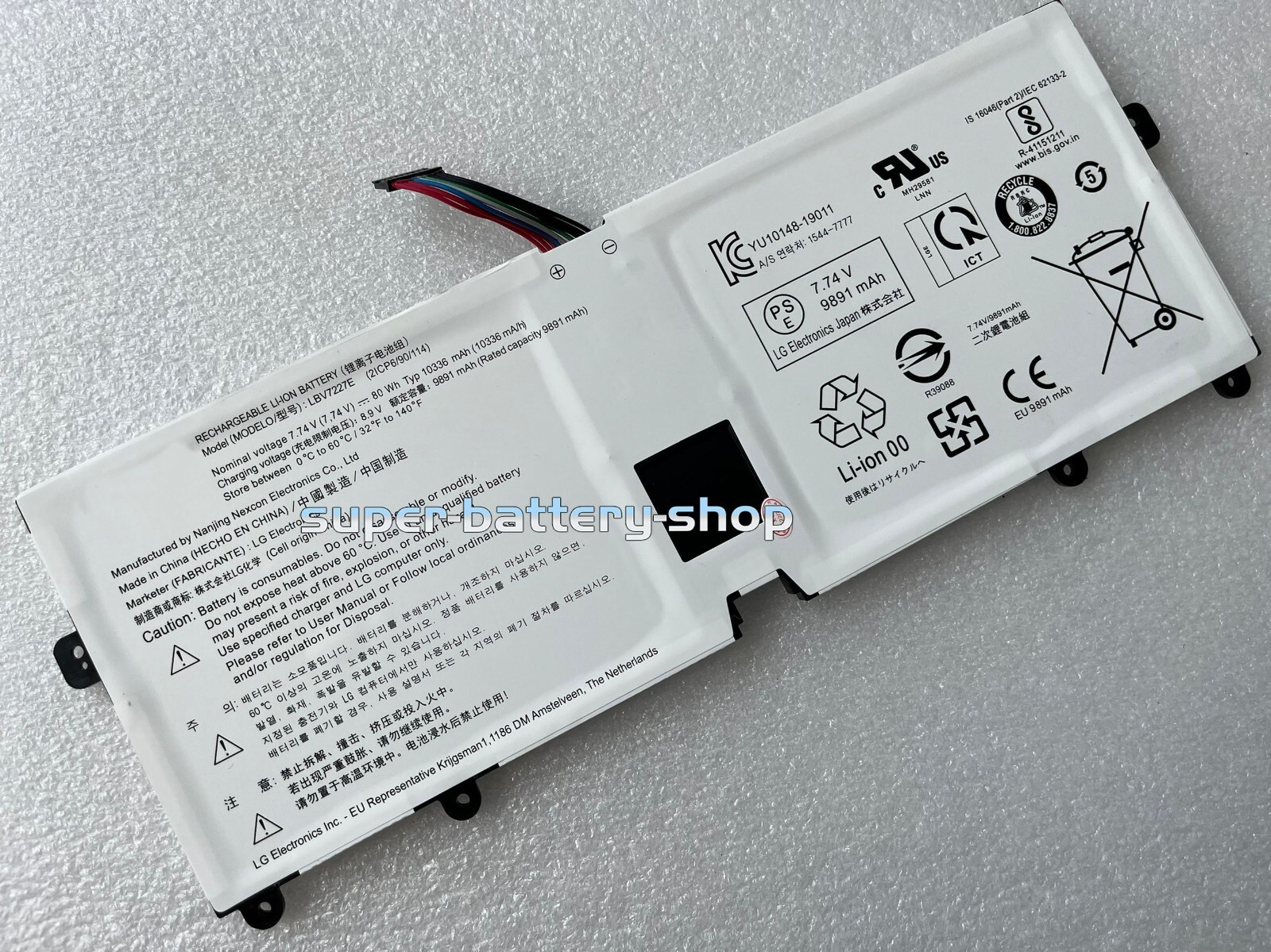US New Genuine LBV7227E Battery for LG Gram 14Z90N 15Z90N 16Z90P 17Z90N 16Z90PG