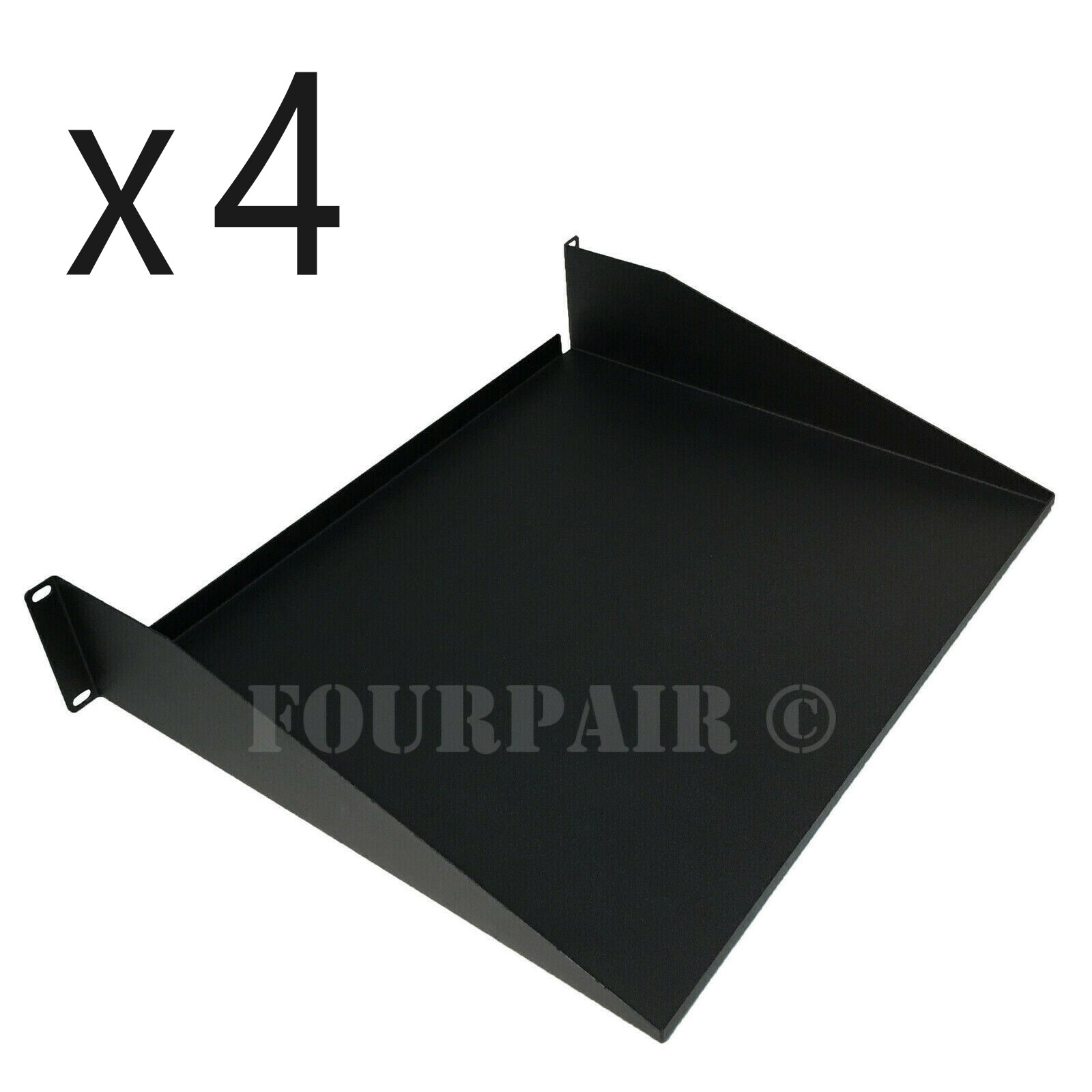 4 Pack Cantilever Data Server Keyboard Network 19" Rack Mount Shelf 2U 15" Deep