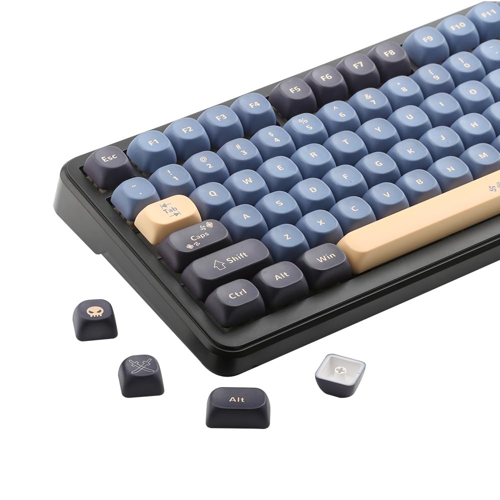 134 Keys MOA PBT Keycaps Set Cherry Gateron MX Switches Cap Sword Blue