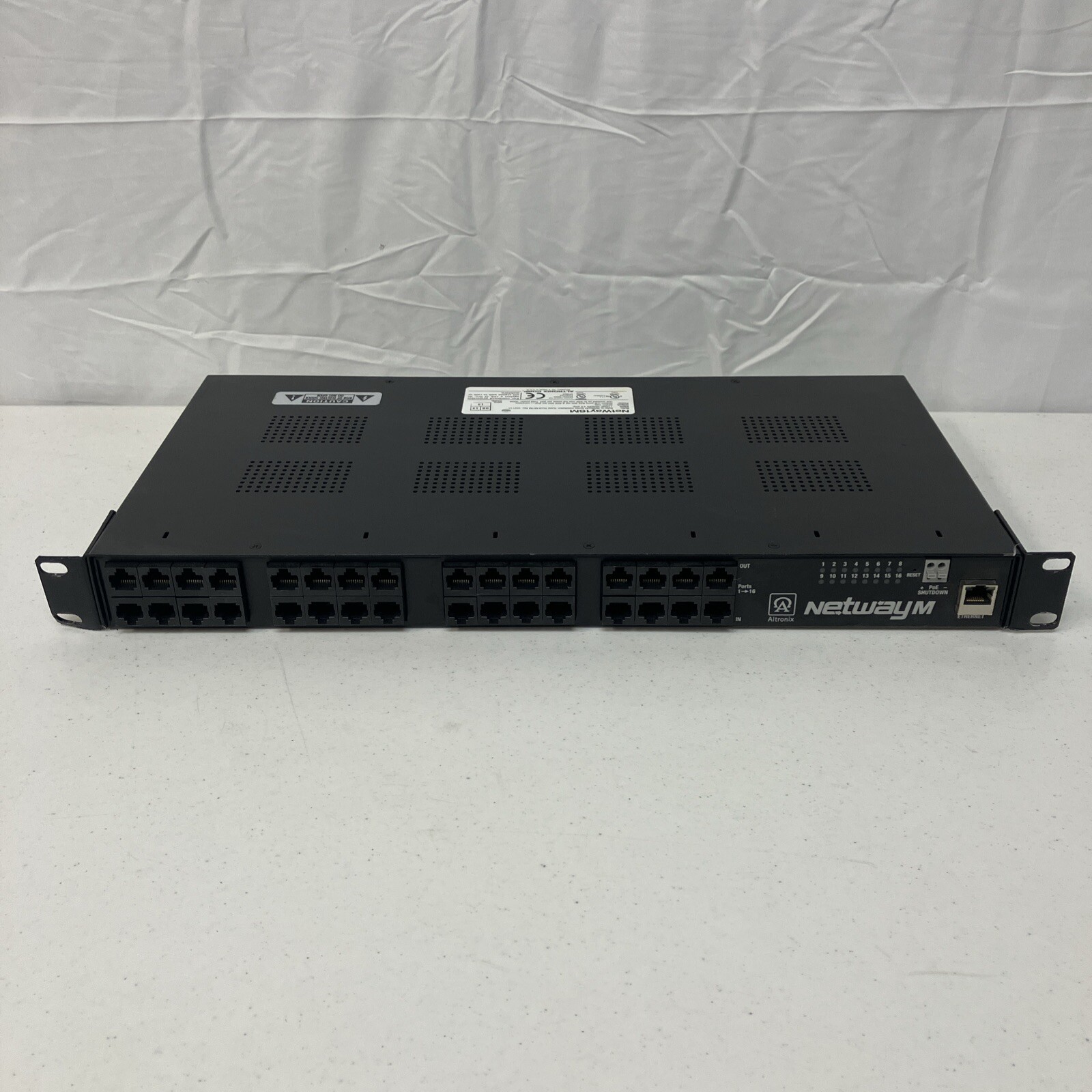 Altronix Netway16M 16-Port PoE Managed Midspan Security Switch Netway 16M