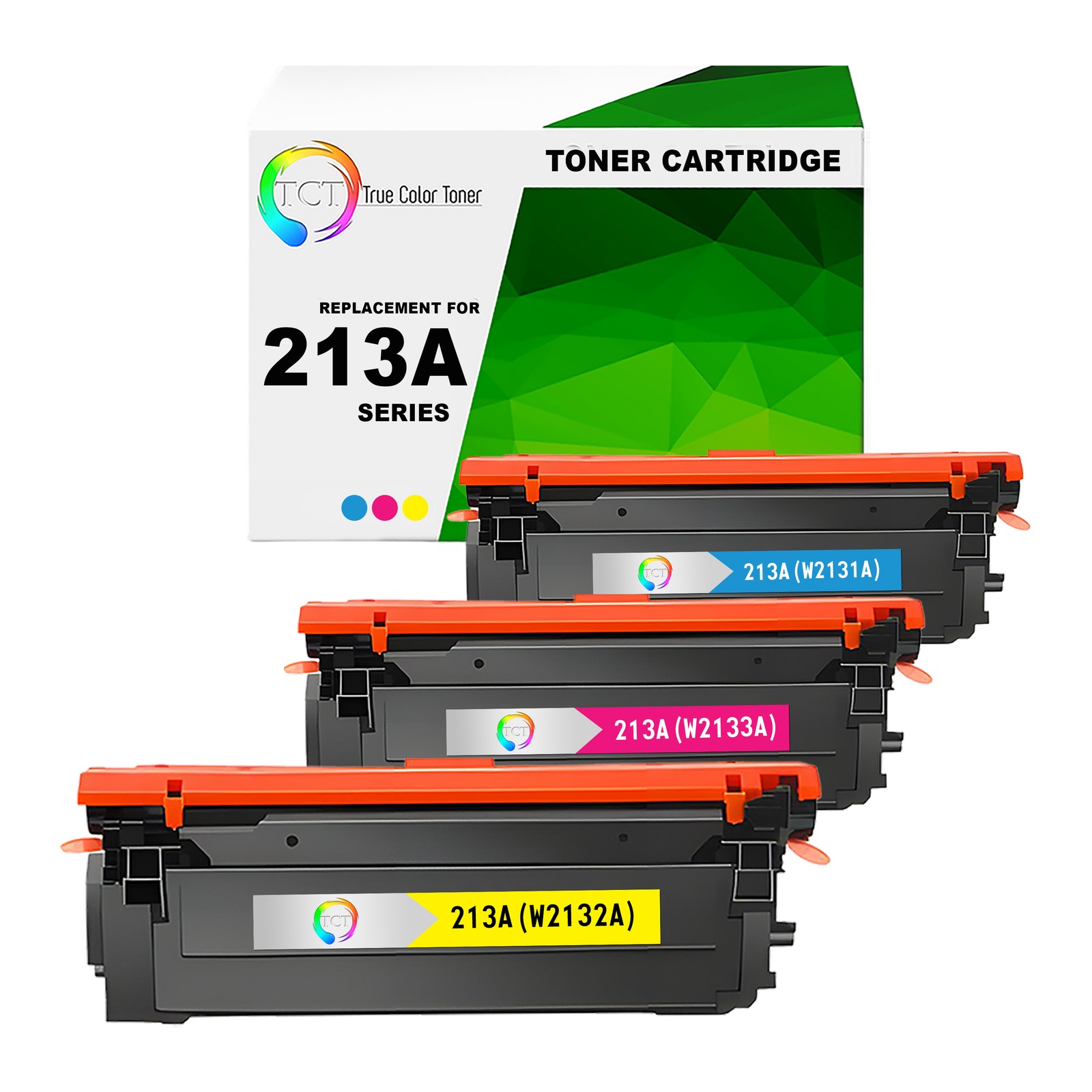 3Pk TCT Premium 213A CYM for Compatible HP 5700dn 6700 Toner Cartridge