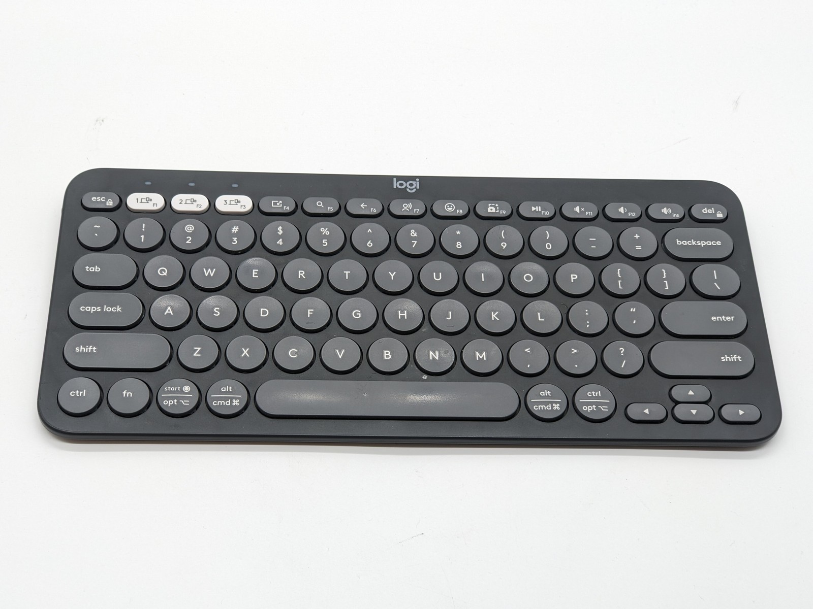 Logitech K380s Multi-Device PebbleKeys 2 Keyboard Windows Bluetooth Black NO USB