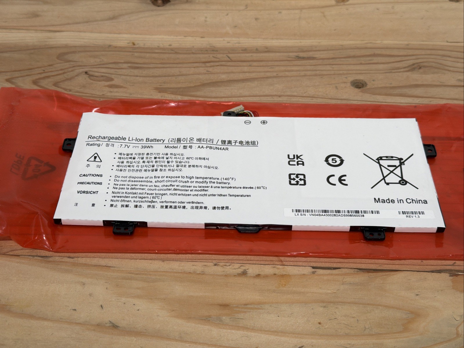 AA-PBUN4AR New Battery For Samsung NP940X3L NT900X5L NT901X5L BA43-00375A 39Wh