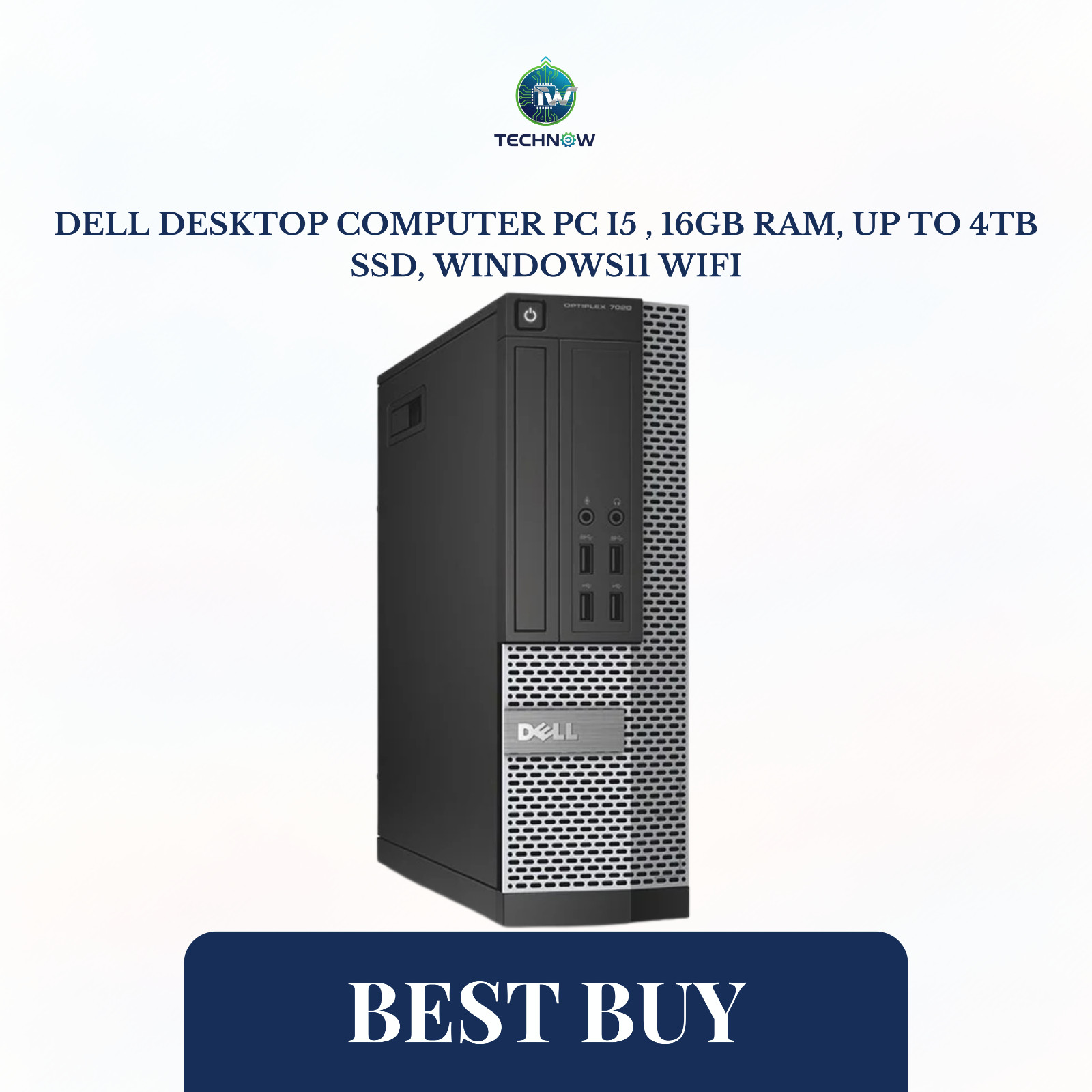 DELL Desktop Computer PC i5 , 16GB RAM, Up to 4TB SSD, Windows11 WiFi