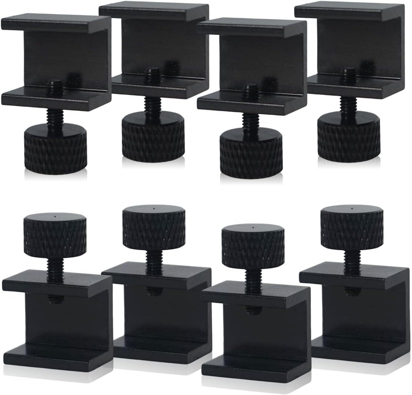 8pcs 3d Printer Glass Bed Clips, Lattice Fixing Clamp, Black