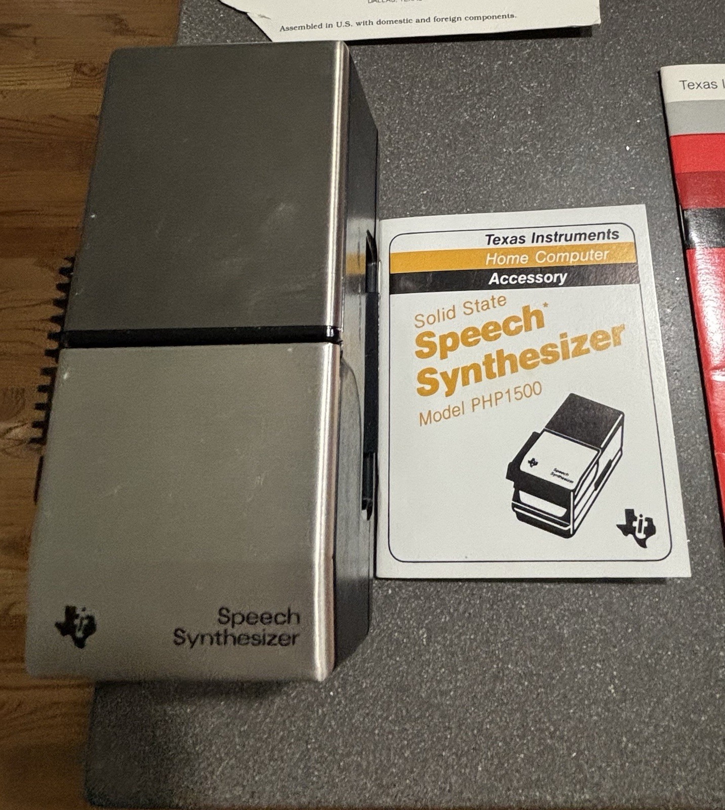 Texas Instruments TI-99/4A Speech Synthesizer PHP1500 , Games, etc..