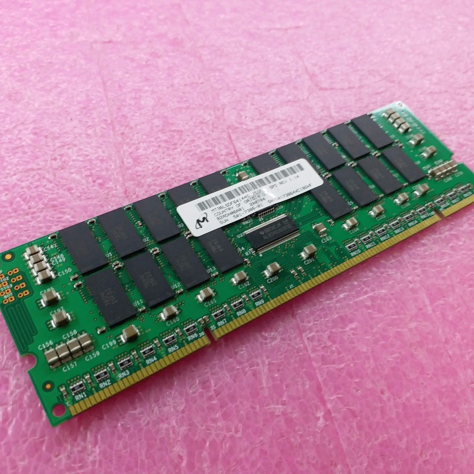 Micron MT36LSDF64144G-75D5 SUN 501-7386-01 1GB ECC Server RAM DIMM Memory Card