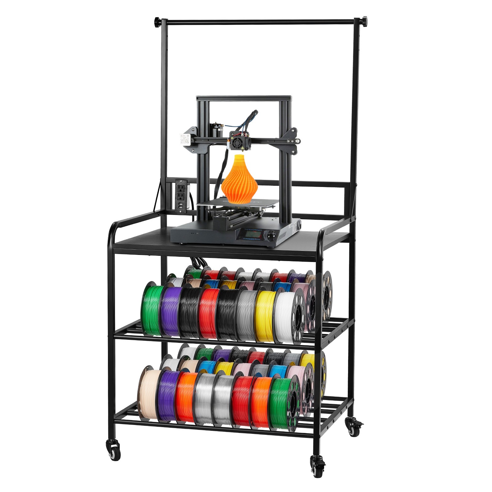 Uimoso 3-Tier Printer Filament Storage Rack 3D Printer Stand with Storage