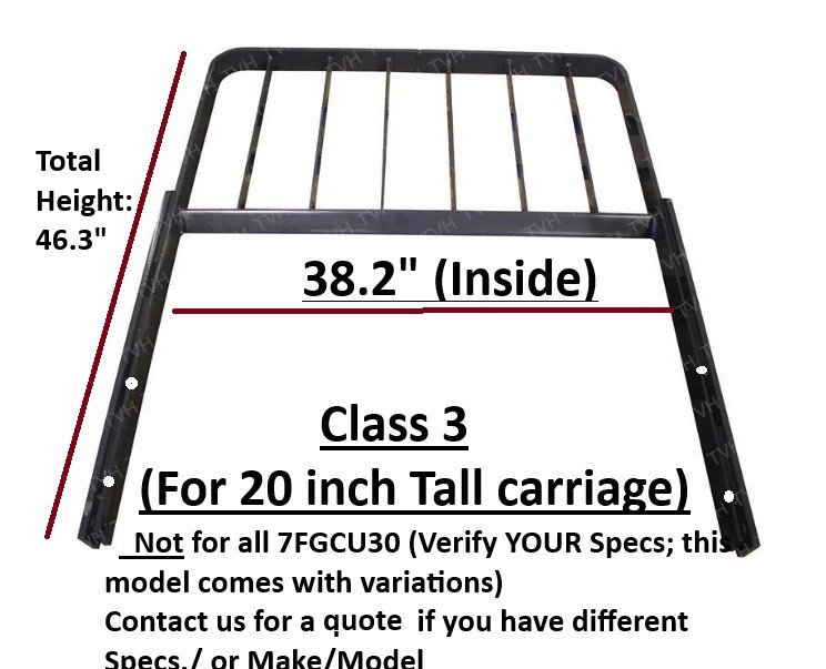 TOYOTA Forklift LOAD BACKREST CLASS 3 III ATTACHMENT 7FGCU30