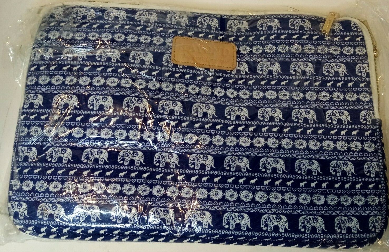 Kayond KY-23 Canvas Fabric Sleeve for 13.3-Inch Laptops - Elephant Patterns