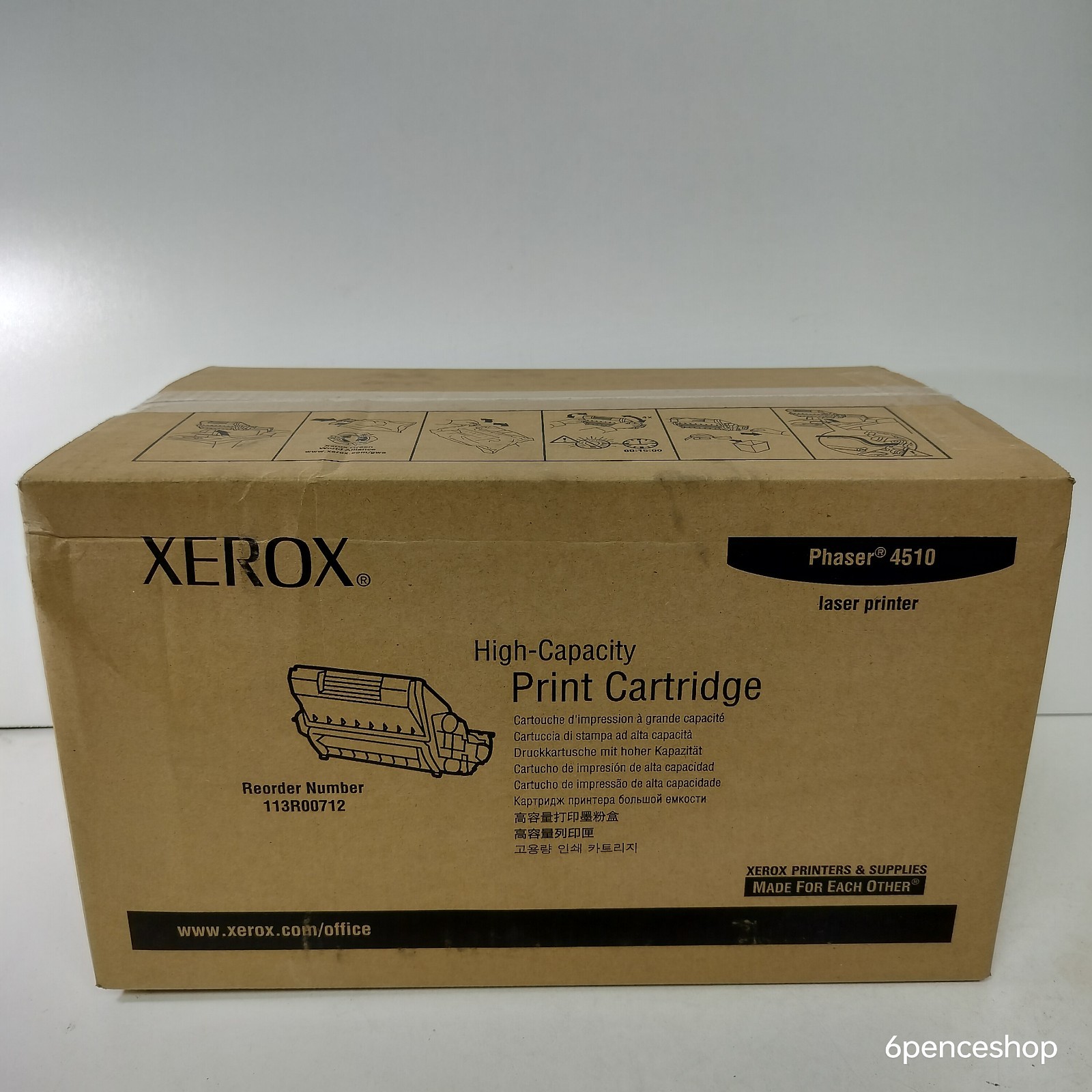 Deformed Box-Xerox 113R00712 Black High Capacity Toner Cartridge
