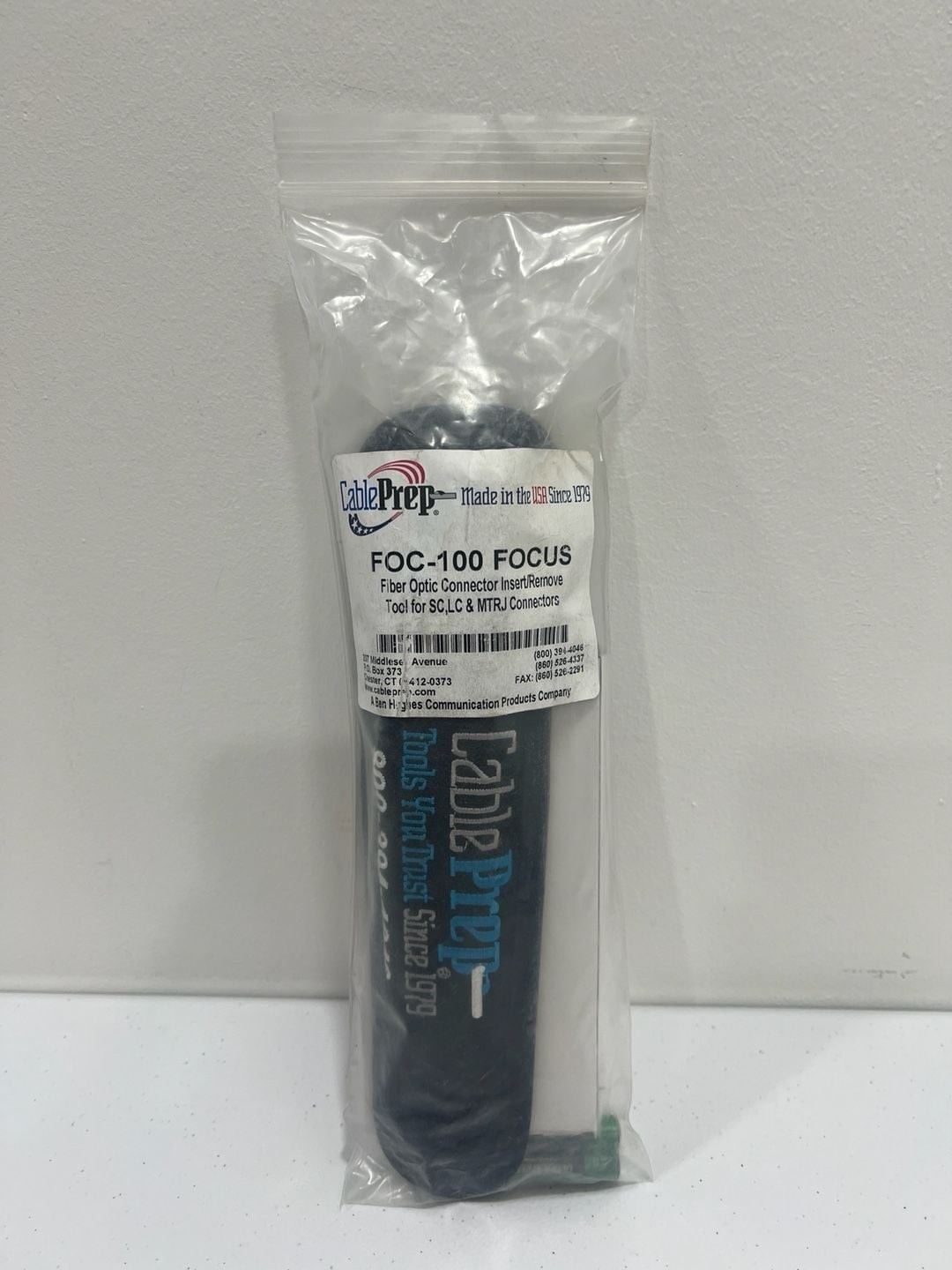 Cable Prep FOC-100 FOCUS Fiber Optic Connector Insert/Remove Tool SC, LC & MTRJ