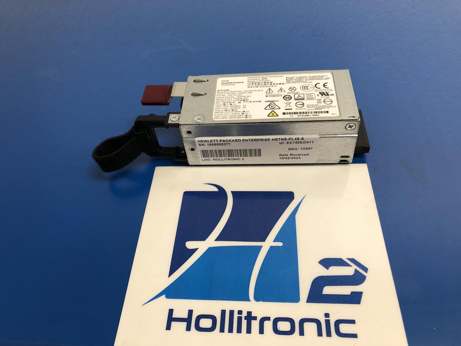 HEWLETT PACKARD ENTERPRISE HSTNS-PL48-A POWER SUPPLY