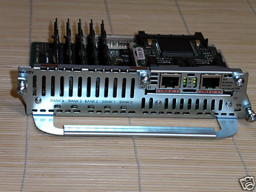Cisco NM-HDV-2E1-60 VOIP Module 2600/3600/3700 Router 