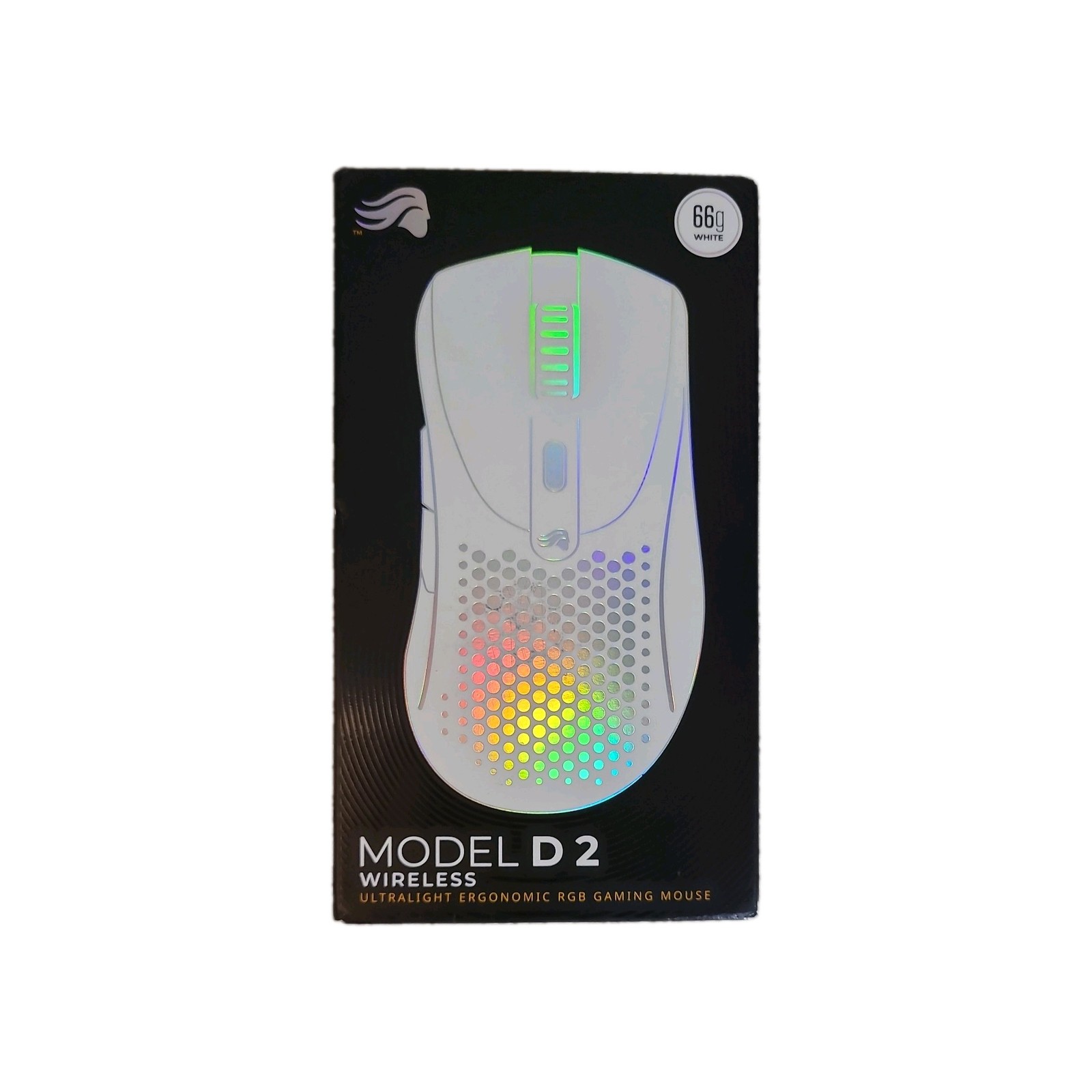 Glorious Model D 2 Wireless Gaming Mouse White Brand New Sealed Ultralight RGB