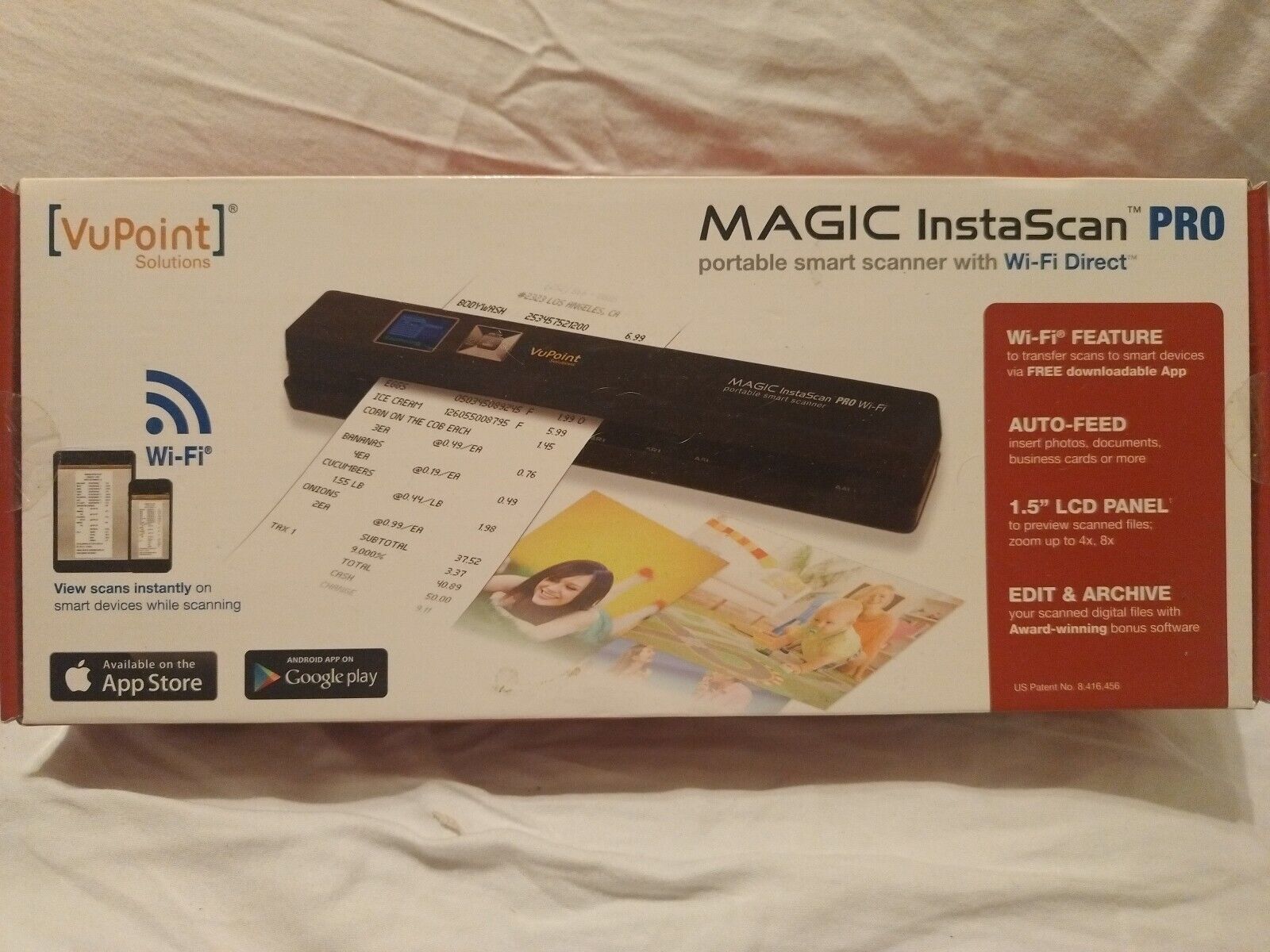 VuPoint MAGIC InstaScan Pro Wi-Fi Portable Smart Scanner PDSWF-ST48R-VP
