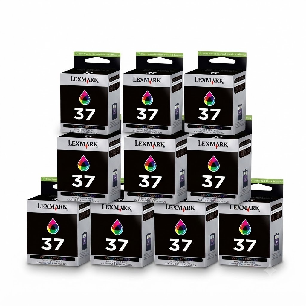 10x PACK LOT Genuine Lexmark COLOR 37 Ink X Series X5650 X4650 Z Series Z2420 ✅