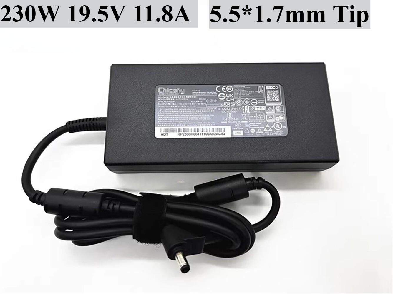 Genuine Chicony 230W AC Adapter Charger for Acer Conceptd CC715-91P 5.5*1.7mm