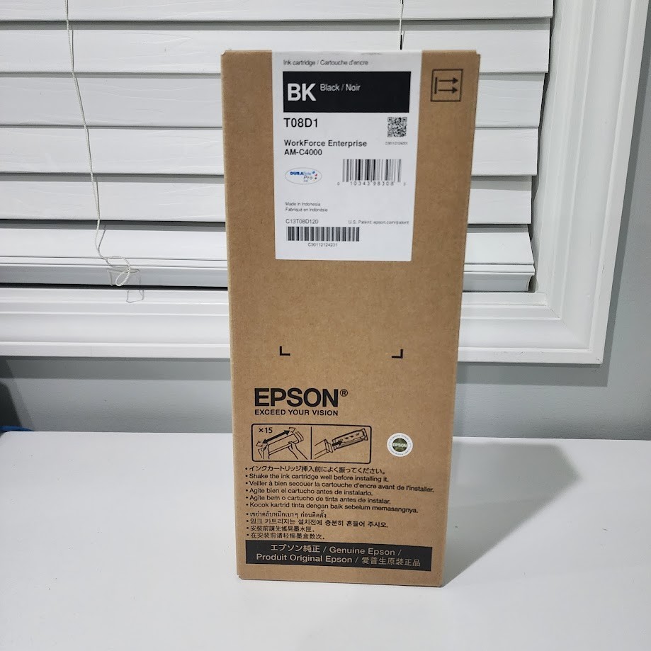 Epson T08D1 Black Ink Cartridge  Exp 2030