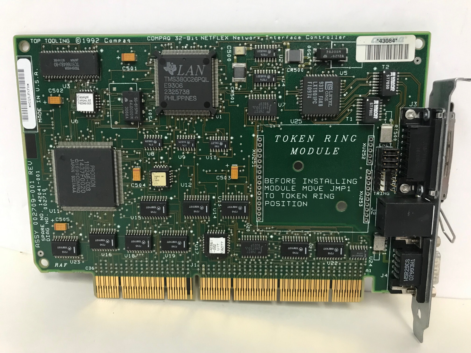 COMPAQ 142041-001 EISA 32 BIT NETFLEX NETWORK INTERFACE CONTROLLER 