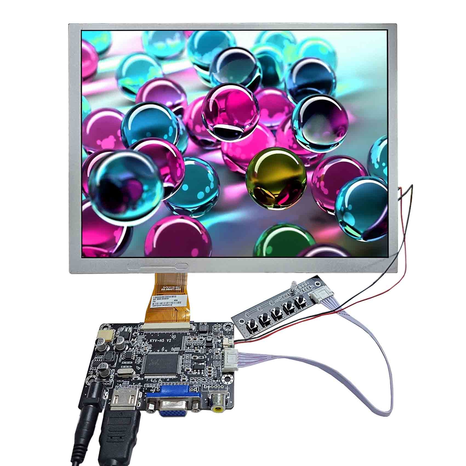 HD VGA AV CVBS LCD Cotnroller Board 10.4inch A104SN03 800x600 LCD Screen