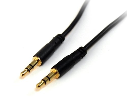 Startech MU6MMS 6ft 3.5mm Stereo Audio Cable M-M Black