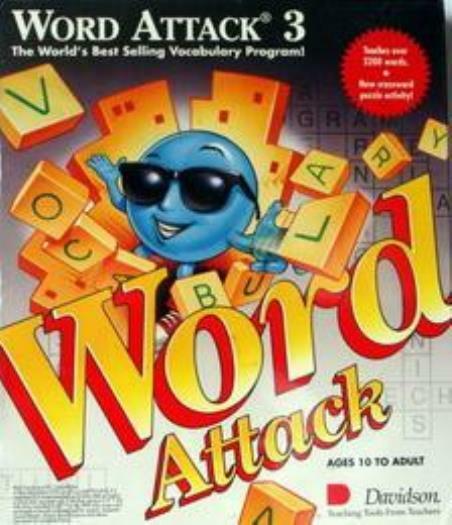 Word Attack 3 PC CD child crossword letters flash cards word search puzzle game