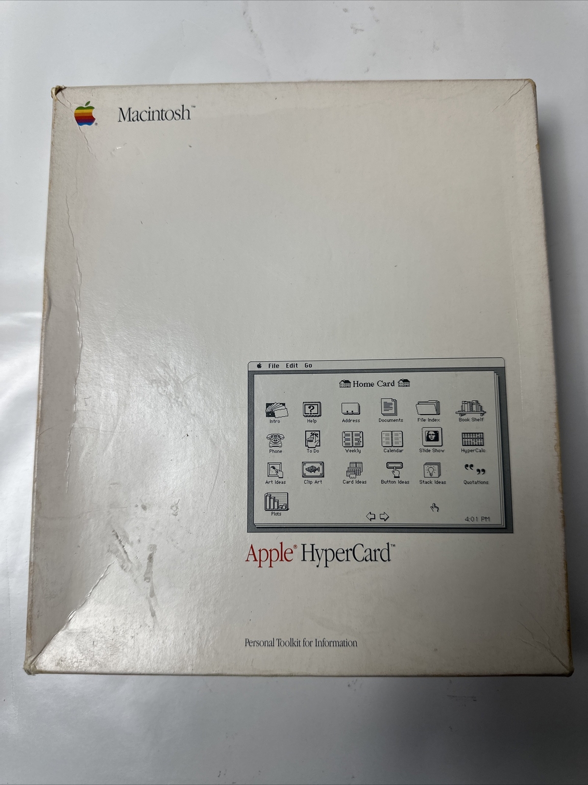 Vintage Apple HyperCard Retail Box M0556 with Disks and Manuals Set Untested
