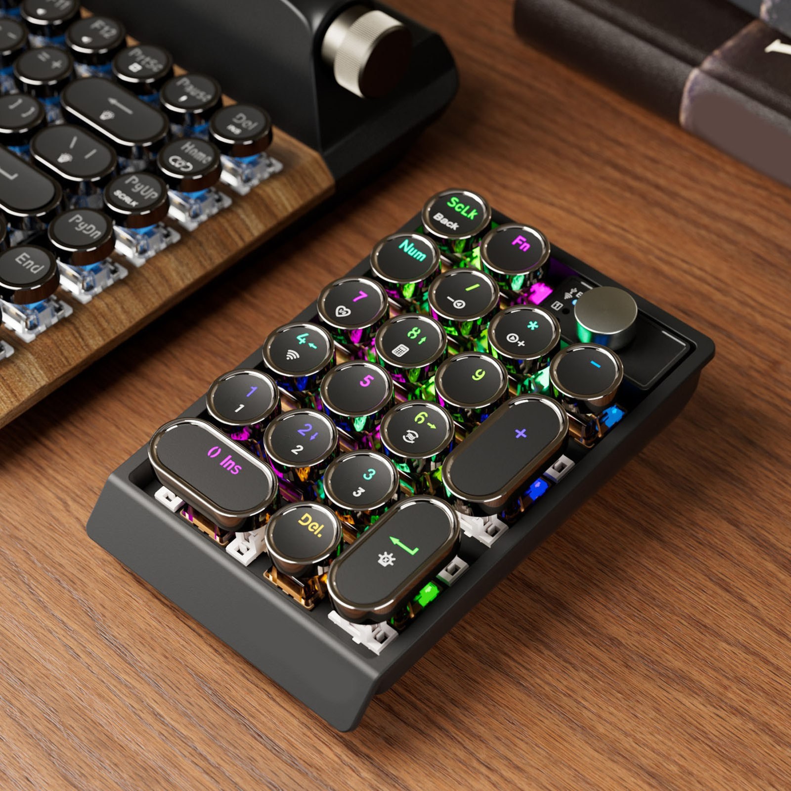 ‾Retro Mechanical Numpad 19 Keys 3 Mode Bluetooth 2.4G Hot Swappable Wireless