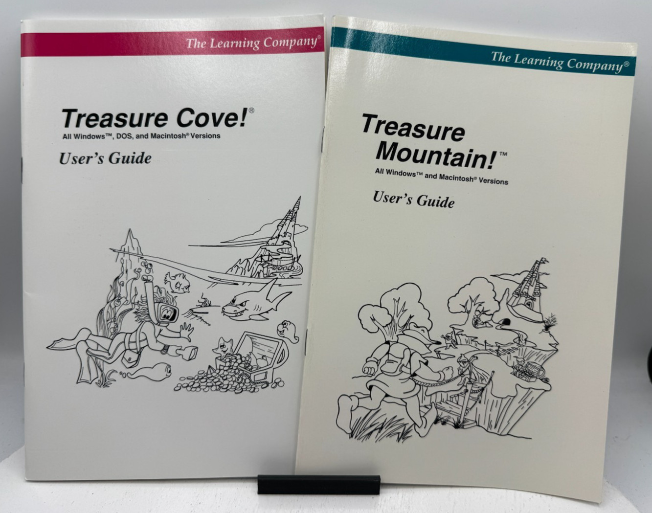 1994 The Learning Company Treasure Mountain Treasure Cove Lot *User Guide Only