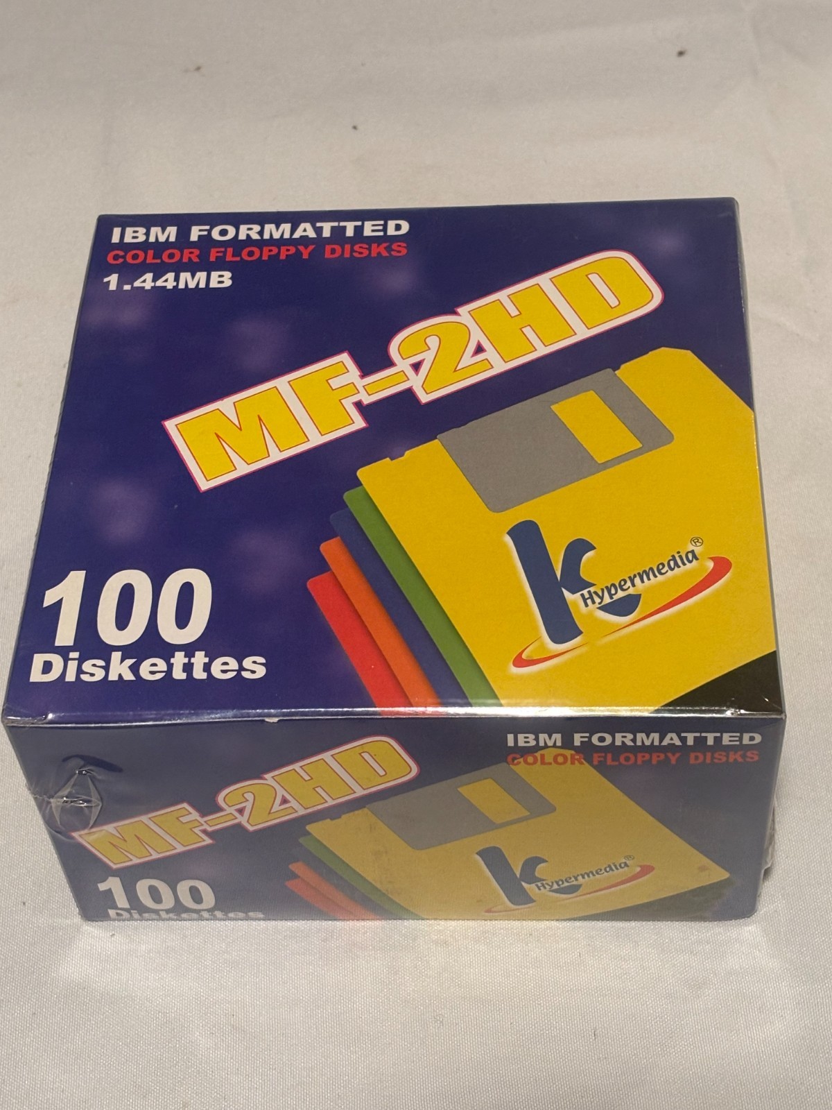 3.5" IBM 2HD High Density Floppy Diskettes  - 100 Disks NEW Sealed Package