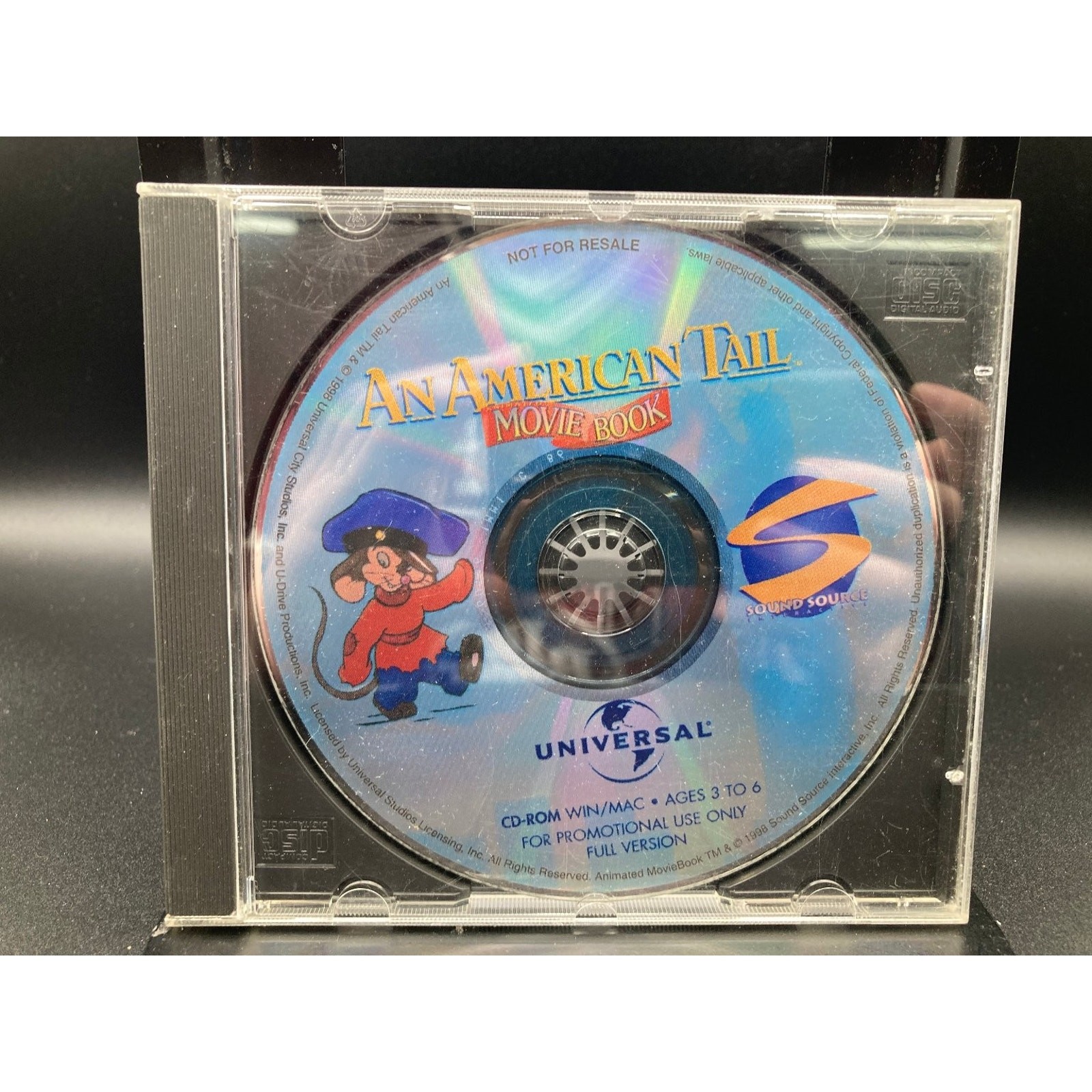 Universal An American Tail Movie Book CD-ROM Win/Mac Ages 3 to 6
