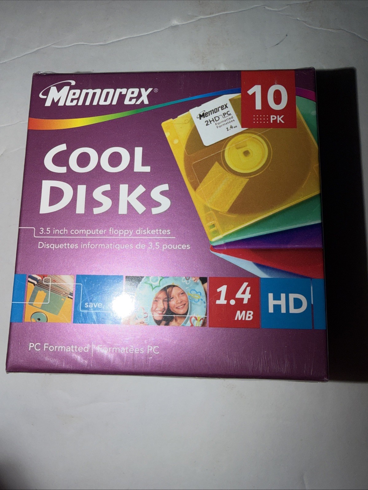 MEMOREX COOL DISKS 10 PACK NEW VINTAGE SEALED