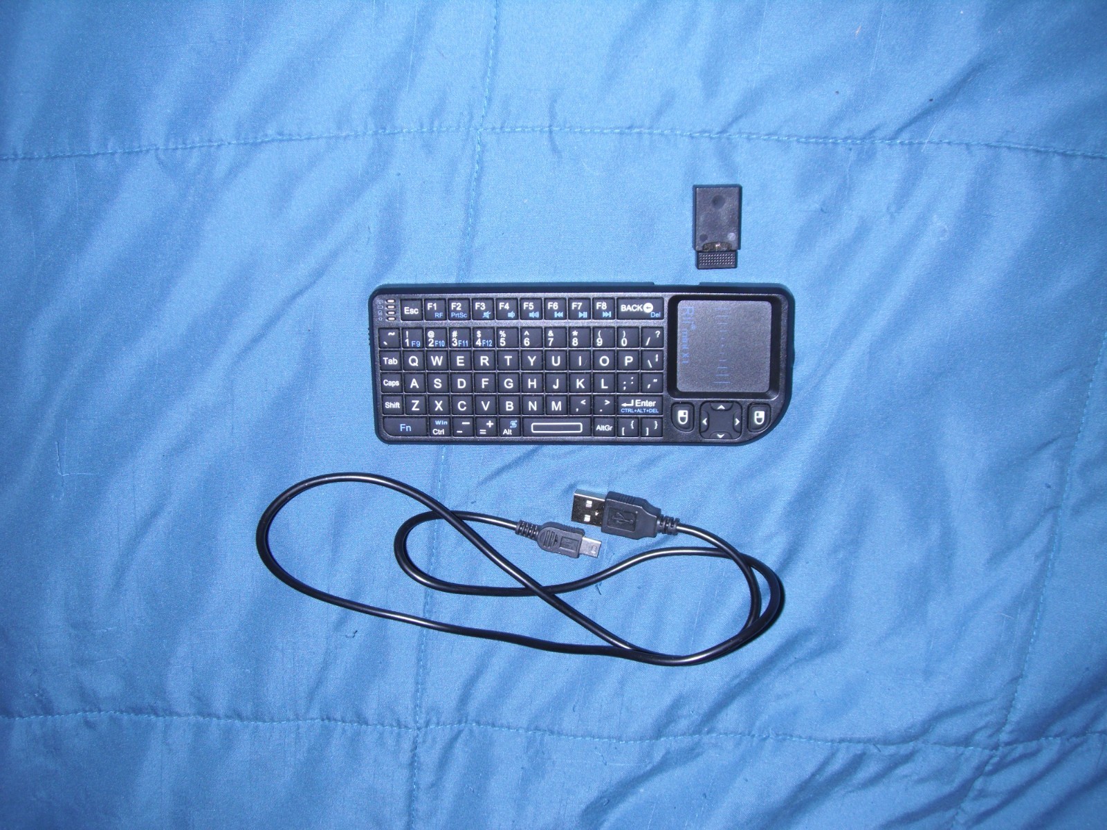 Rii Mini X1 Wireless 2.4GHz Keyboard with Mouse Touchpad - Black