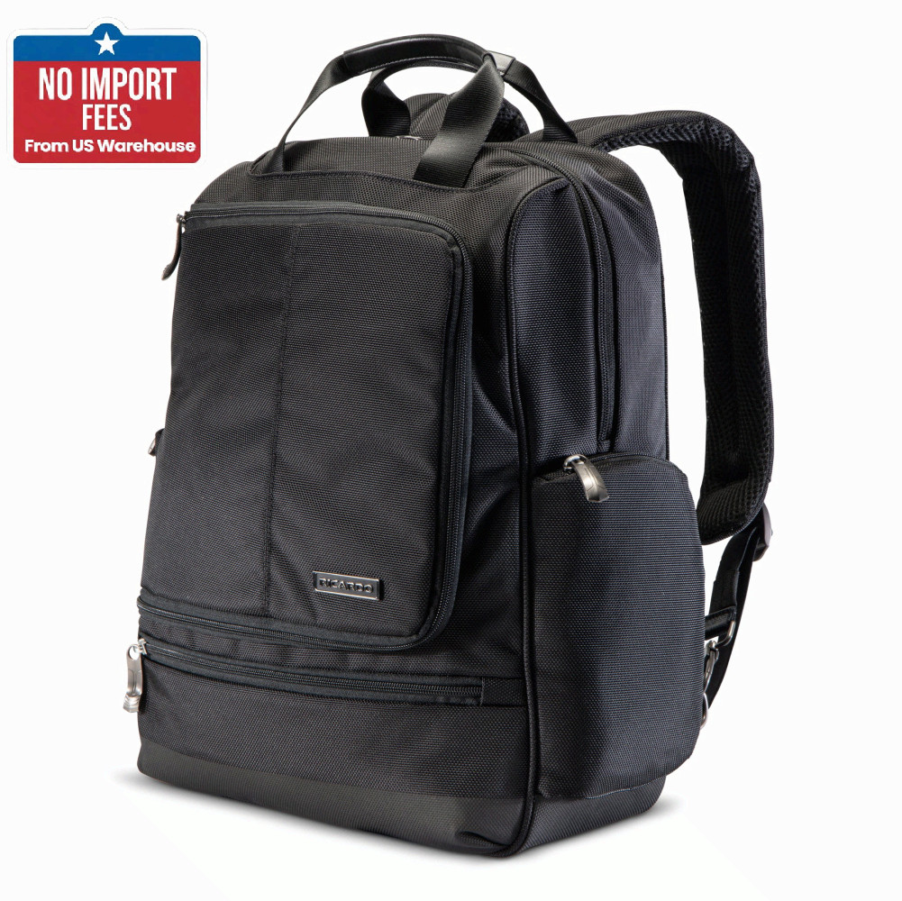 Ricardo Flight Essentials Deluxe Backpack Laptop Tablet Travel Ballistic Polyest