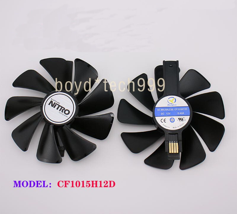 Cooler Fan for Sapphire NITRO CF1015H12D RX480 8G RX 470 4G GDDR5 RX570 4G / 8G