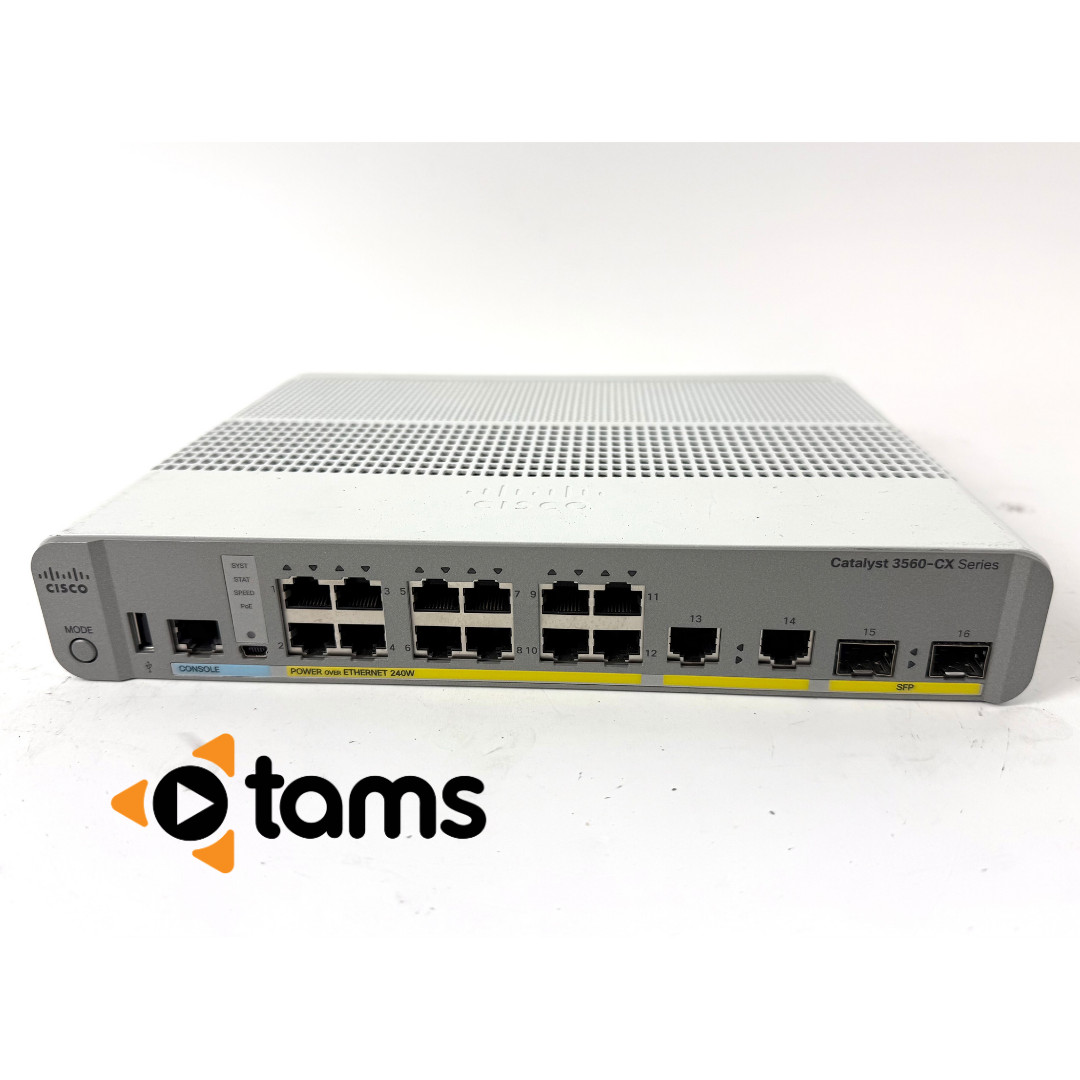 Cisco Catalyst WS-C3560CX-12PC-S 12-Port Gigabit PoE Switch