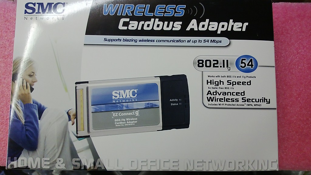3 NEW SMC SMCWCB-G Wireless Cardbus Adapters 54 Mbps  WIN. 98 /2000 / XP / VISTA