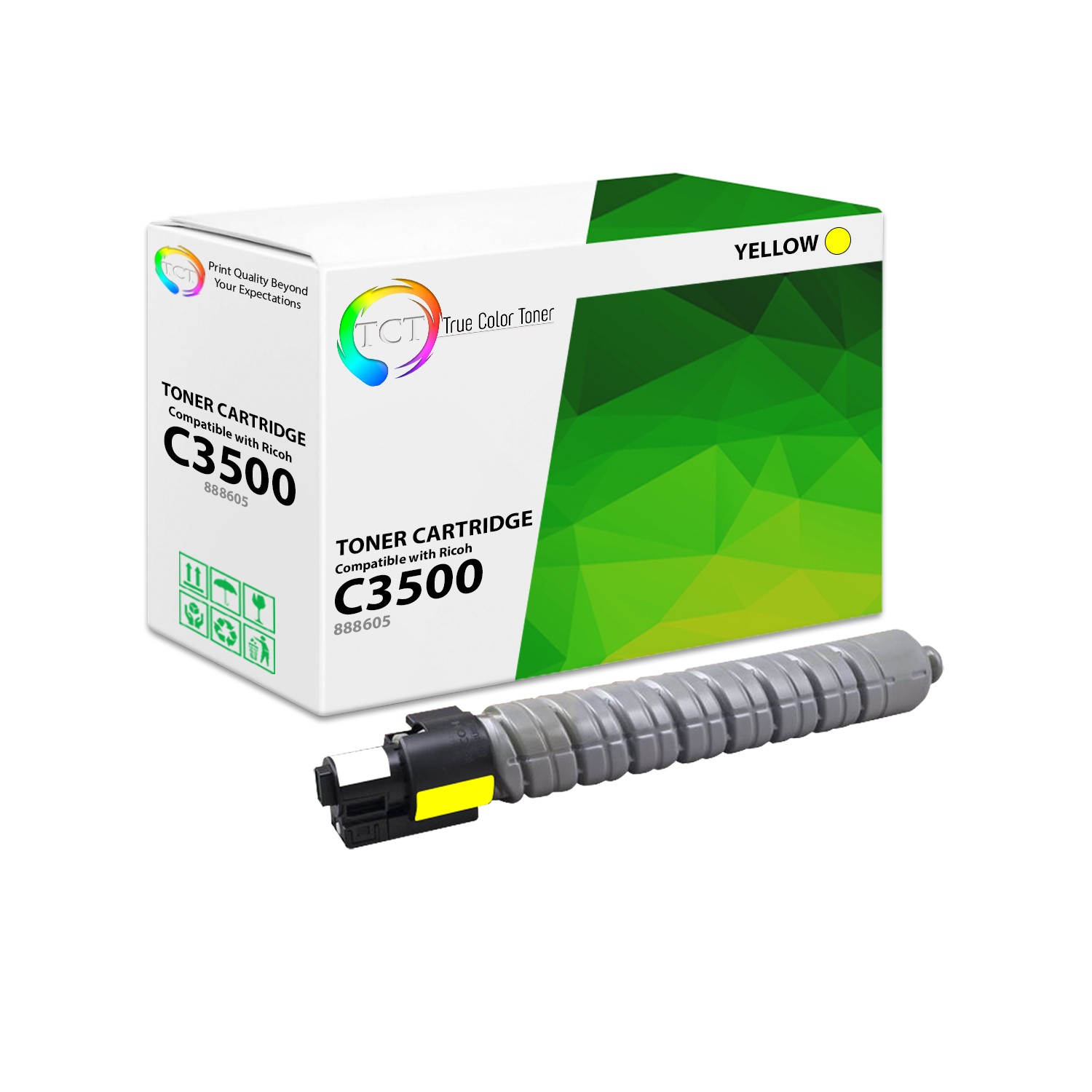 TCT Premium C3500 Yellow for Ricoh Aficio MP C3500 C4500 Compatible Toner