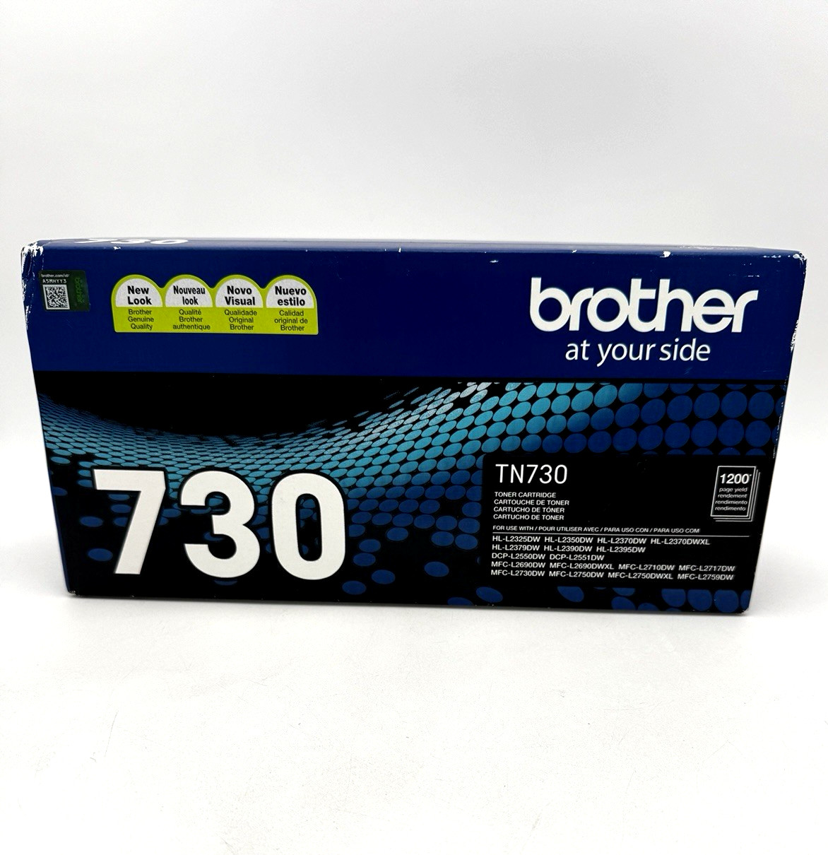 Brother Genuine TN730 Standard-Yield Toner Cartridge- Black